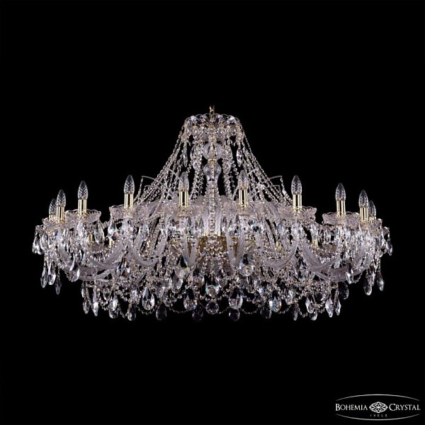 Подвесная люстра Bohemia Ivele Crystal 1411 золото арт. 1411/20/460 G