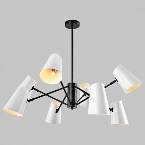 Люстра на штанге Imex MD.23670 черный арт. MD.23670-8-P-BK