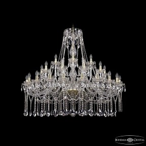 Подвесная люстра Bohemia Ivele Crystal 1413 золото арт. 1413/20+10+5/460 G