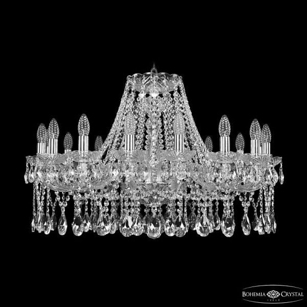 Подвесная люстра Bohemia Ivele Crystal 1413 никель арт. 1413/16/300 Ni