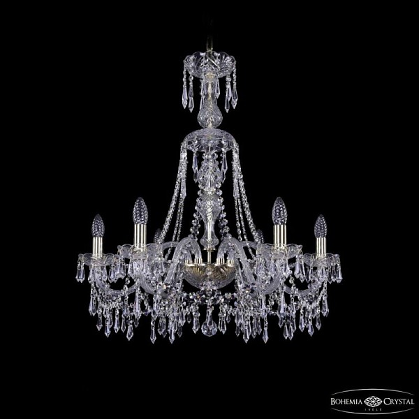 Подвесная люстра Bohemia Ivele Crystal 1403 золото арт. 1403/6/240/XL-75 G