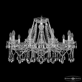 Подвесная люстра Bohemia Ivele Crystal 1413 никель арт. 1413/10/300 Ni