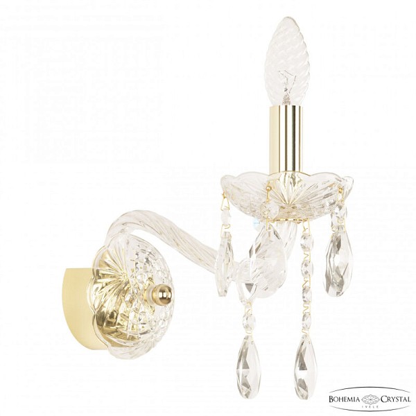 Бра Bohemia Ivele Crystal 107 золото арт. 107B/1/165 G