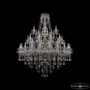 Подвесная люстра Bohemia Ivele Crystal 1415 никель арт. 1415/20+10+5/400/3d Ni