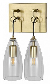 Бра Indigo Goccia черный арт. 11064/2W Clear