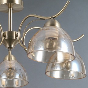 Люстра на штанге ILLUMICO AREZZO бронза арт. IL0733-5CSQ-25 AB AREZZO