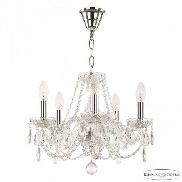Подвесная люстра Bohemia Ivele Crystal 101 никель арт. 101/5/141 Ni