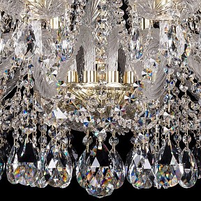 Подвесная люстра Bohemia Ivele Crystal 1413 золото арт. 1413/16/360/G