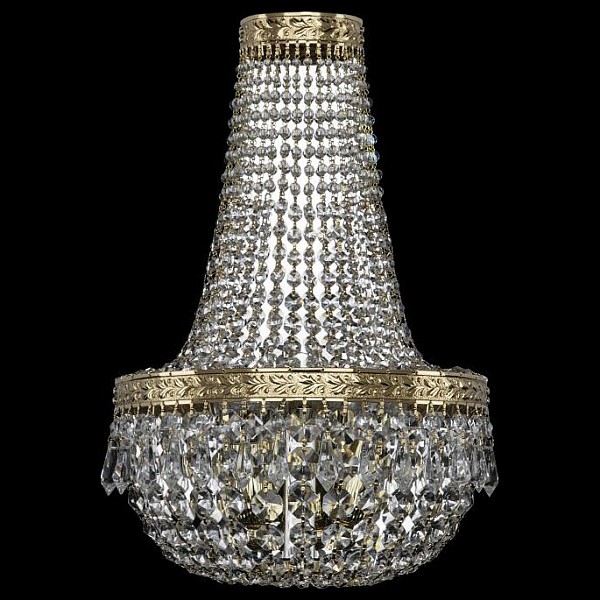 Бра Bohemia Ivele Crystal 1901 золото арт. 19011B/H2/25IV G