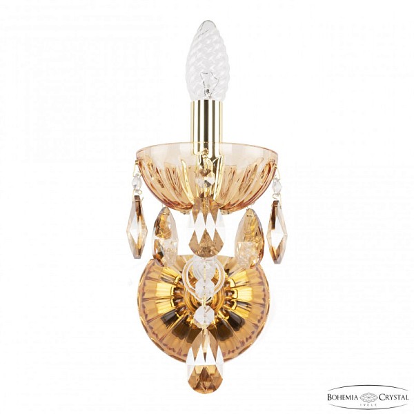 Бра Bohemia Ivele Crystal 5413 золото арт. 5413B/1/165 G Amber/M-1H K721