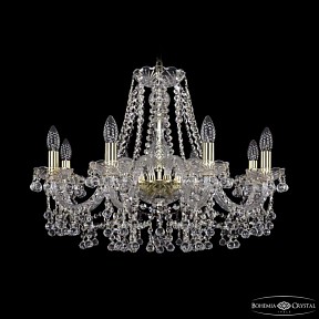 Подвесная люстра Bohemia Ivele Crystal 1409 золото арт. 1409/8/240 G