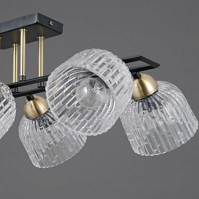 Люстра на штанге ILLUMICO  бронза арт. IL0794-6SQ-25BKAB ELITE