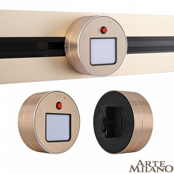 Накладной светильник Arte Milano Am-track-sockets золото арт. 380011TL/Light Gold