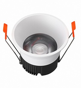 Встраиваемый светильник iLedex Technical Mars белый арт. DIM 212-12W-D95-3000K-24DG-WH
