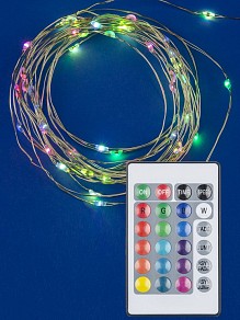 Гирлянда Uniel ULD-S0500  арт. ULD-S0500-050/DTB/3AA/RC RGB IP20 DEW