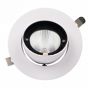 Встраиваемый светильник Jazzway  белый арт. PLED DL4 40W 4000K 24° White  IP40