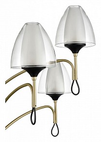 Люстра на штанге Vele Luce Oro черный арт. VL5654P16