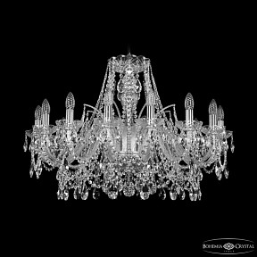 Подвесная люстра Bohemia Ivele Crystal 1411 никель арт. 1411/16/300 Ni