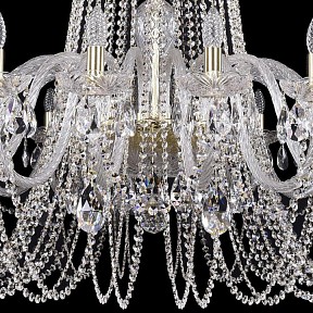 Подвесная люстра Bohemia Ivele Crystal 1402 золото арт. 1402/20/460/h-115/G