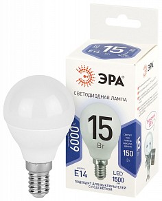 Лампа светодиодная Эра Стандарт  арт. LED P45-15W-860-E14