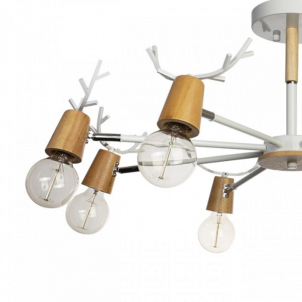 Люстра на штанге Loft it Sven белый арт. 10024/8 White