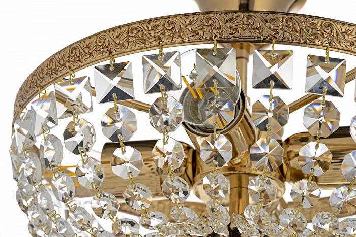Люстра на штанге Arti Lampadari Favola Gold золото арт. Favola E 1.3.30.101 G