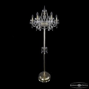 Торшер Bohemia Ivele Crystal 1411 золото арт. 1411T2/6/195-165 G