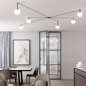 Потолочная люстра Imperiumloft RANGE черный арт. RANGEL01