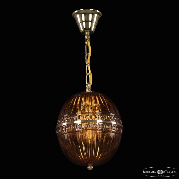 Подвесная люстра Bohemia Ivele Crystal 5479 золото арт. 5479/20 G Amber/M-1G