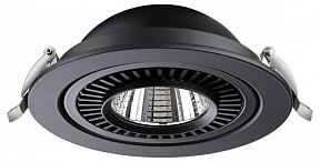 Встраиваемый светильник Novotech Gesso черный арт. 358818