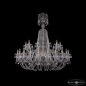 Подвесная люстра Bohemia Ivele Crystal 1402 золото арт. 1402/24+12/530/XL-154 G
