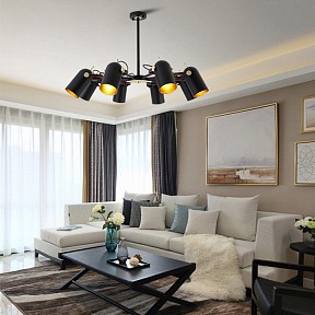 Люстра на штанге Imperiumloft BULLET черный арт. BULLET-B01