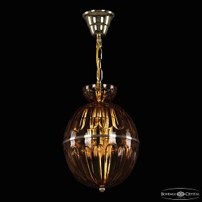 Подвесная люстра Bohemia Ivele Crystal 5480 золото арт. 5480/22 G Amber/M-1H
