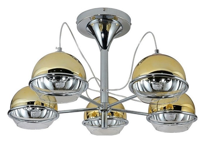 Люстра на штанге LUMINA DECO Veroni золото арт. LDC 1029-5 GD