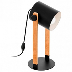 Настольная лампа декоративная Eglo Hornwood коричневый арт. 43047
