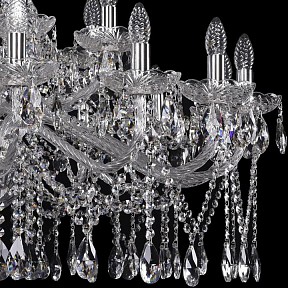 Подвесная люстра Bohemia Ivele Crystal 1413 металл арт. 1413/16+8/400/Ni