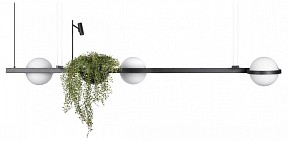 Подвесной светильник Loft it Jardin черный арт. 10121/C