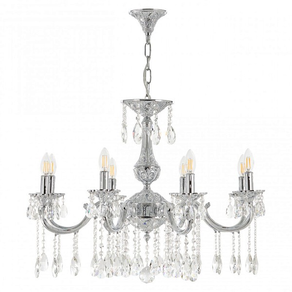 Подвесная люстра Bohemia Ivele Crystal AL7801 никель арт. AL78101/8/250 A NW