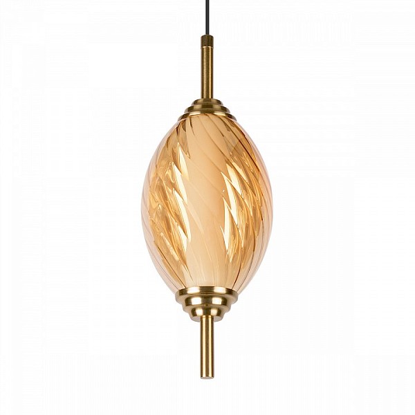 Подвесной светильник Loft it Helix бронза арт. 10421/A Amber
