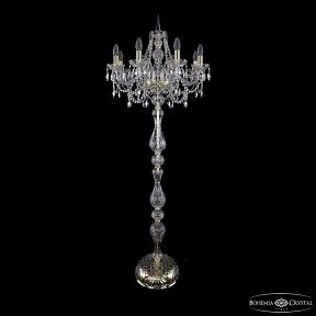 Торшер Bohemia Ivele Crystal 1411 золото арт. 1411T1/8/195-165 G