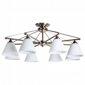 Потолочная люстра Arte Lamp Copter бронза арт. A3208PL-8AB