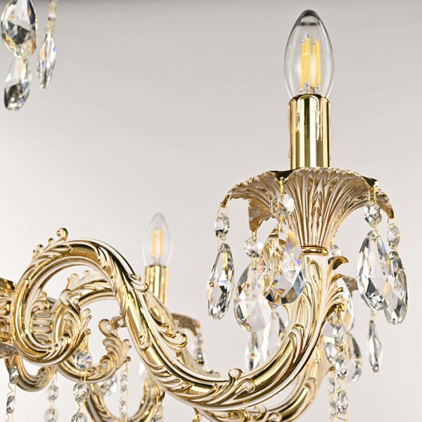 Подвесная люстра Bohemia Ivele Crystal AL7901 золото арт. AL79101/8/250 A GW