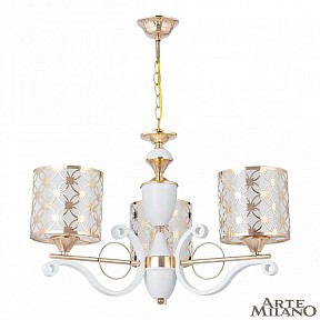 Подвесная люстра Arte Milano Florentia-3097 белый арт. 303097/3 Wh/Gd