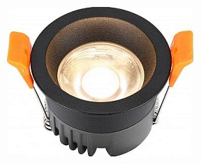 Встраиваемый светильник iLedex Technical Mars черный арт. 107-7W-D64-3000K-24DG-BK