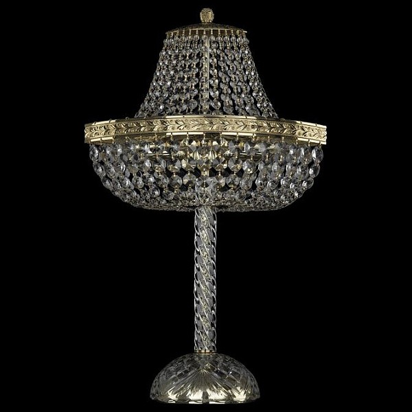 Настольная лампа декоративная Bohemia Ivele Crystal 1911 золото арт. 19113L4/H/35IV G