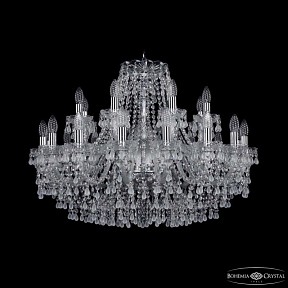 Подвесная люстра Bohemia Ivele Crystal 1410 никель арт. 1410/16+8/300 Ni V0300