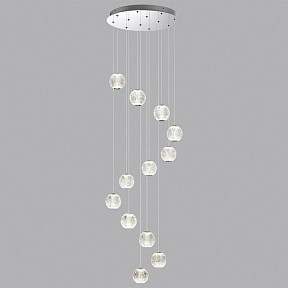 Подвесная люстра Odeon Light Crystal серый арт. 5007/56L