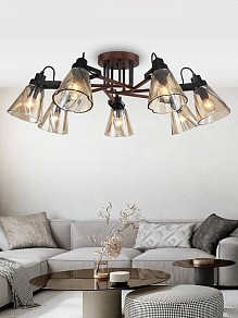 Потолочная люстра Rivoli Clarissa черный арт. Б0055508