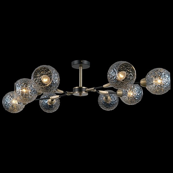 Люстра на штанге ILLUMICO  бронза арт. IL0253-8CSQ-79 BK AB