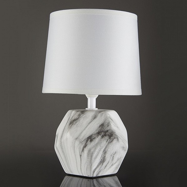 Настольная лампа декоративная Escada Marble белый арт. 10163/T White